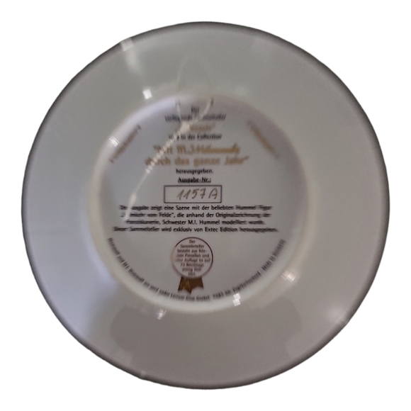 MJ Hummel Erntezeit wird in der Collection Gobel porcelain plate 8โฆ - Picture 3 of 8